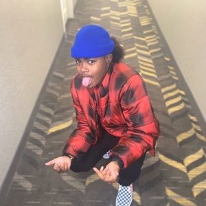 Red and Black Squared jacket